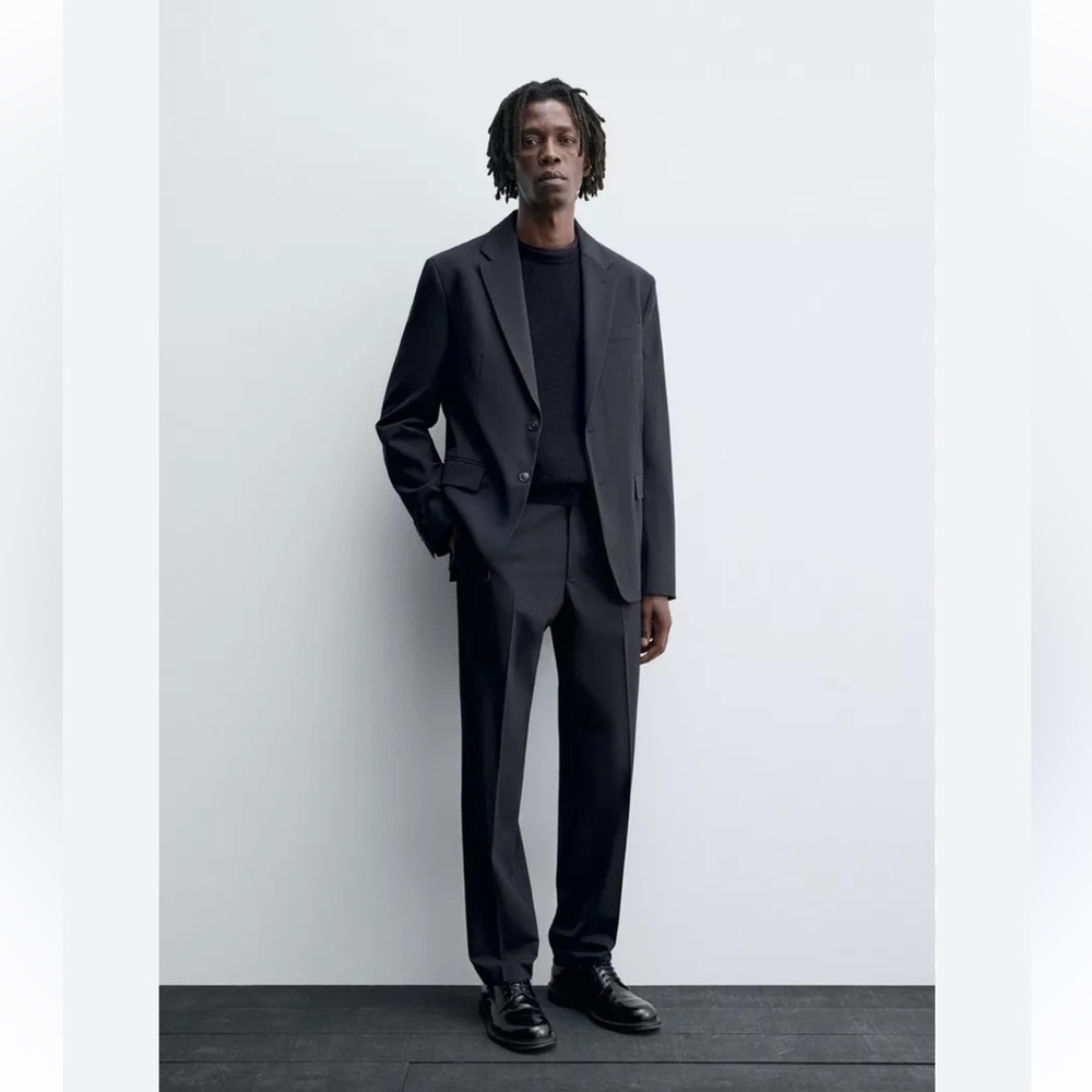 Zara Men's Suit wool blend